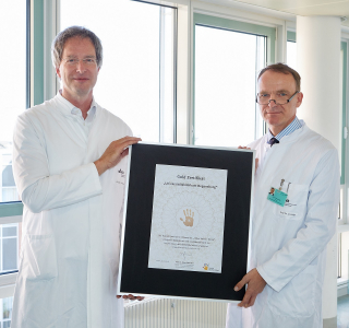 Händehygiene im Universitätsklinikum Regensburg erlangt Goldstatus